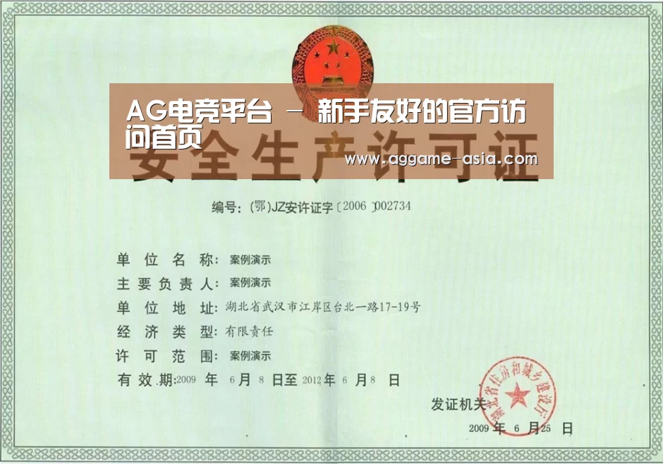 AG视讯荣誉证书三(图1)